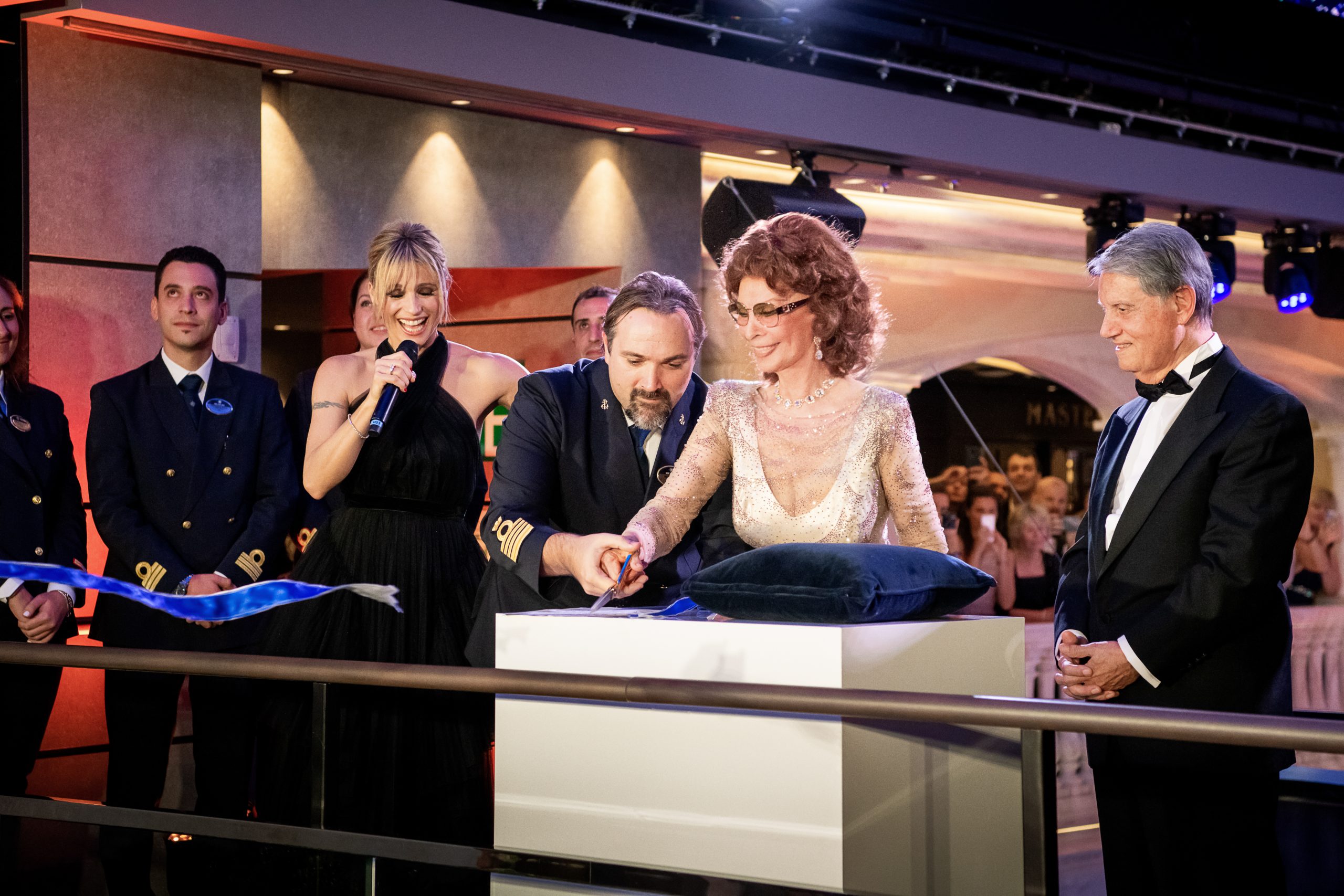 MSC Grandiosa grand opening - Hamburg - Sophia Loren
