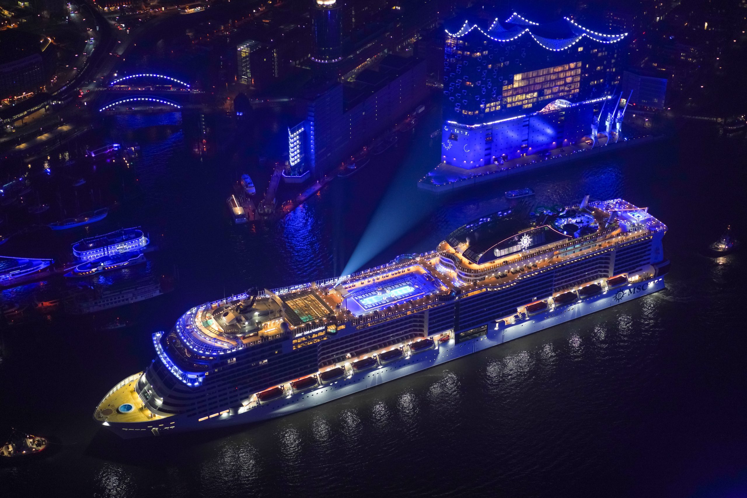 MSC Grandiosa launch Hamburg Germany 2019